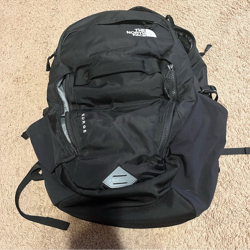 The North Face Surge Black Backpack